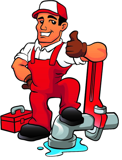 Professional plumber at work