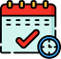 Calendar icon for scheduling
